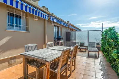 Balcon ou terrasse dans l'établissement La Terrasse Zéphyr - Welkeys