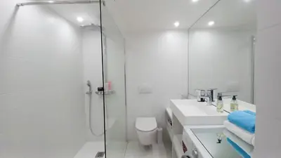 Salle de bains dans l'établissement Bella Park