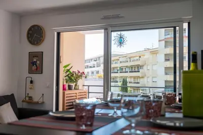 Plan de l'établissement PWS - Sunny modern flat near Juan Les Pins Pinede & beach - Terrace & AC!