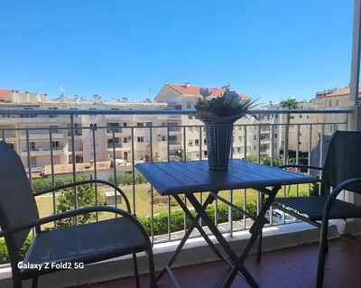 Balcon ou terrasse dans l'établissement LA PRESQU'ILE T2 PALM BEACH MOURE ROUGE