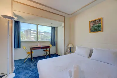 Un ou plusieurs lits dans un hébergement de l'établissement Croisette, Amazing Beach Views, 1-bed Apt