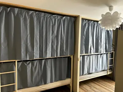 Un ou plusieurs lits dans un hébergement de l'établissement Bohobos Hostel