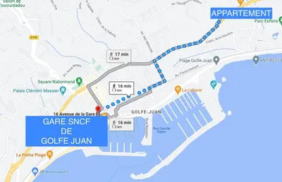 Plan de l'établissement PWS Cosy 1 bed in Golfe Juan - tennis pool & beach