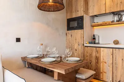 Cuisine ou kitchenette dans l'établissement WABISABI SUITES - BRAILLE