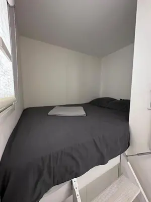 Un ou plusieurs lits dans un hébergement de l'établissement Studio Antibes Port Vauban.