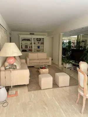 Coin salon dans l'établissement Luxus Wohnung nahe Croisette