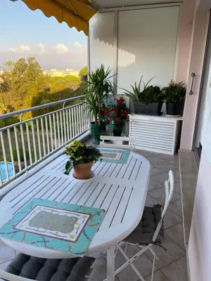 Balcon ou terrasse dans l'établissement Les Pervenches