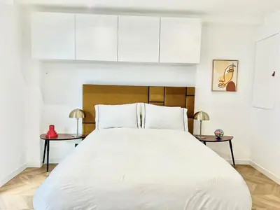 Un ou plusieurs lits dans un hébergement de l'établissement Moderne Studio BALCON, rue D'ANTIBES- HYPER CENTRE A0B191