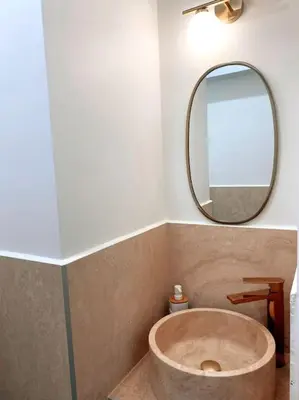 Salle de bains dans l'établissement 2 bedroom apartment in Cannes near the beach