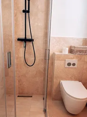Salle de bains dans l'établissement 2 bedroom apartment in Cannes near the beach