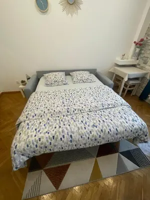 Un ou plusieurs lits dans un hébergement de l'établissement Azur Studio Riviera Stay