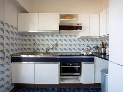 Cuisine ou kitchenette dans l'établissement Apartment le corail by Interhome