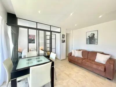 Coin salon dans l'établissement Copacabana beach, by Welcome to Cannes