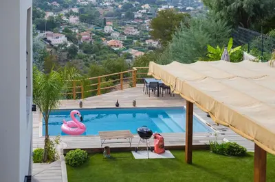 Piscine de l'établissement Villa modern Super-Cannes heated Pool, Parking, CLIM, 7 min to Cannes Beach ou située à proximité