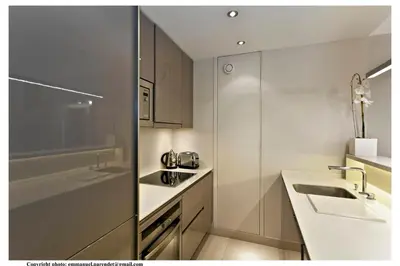 Cuisine ou kitchenette dans l'établissement REF 761 - Cannes Croisette - Sea view apartment for rent