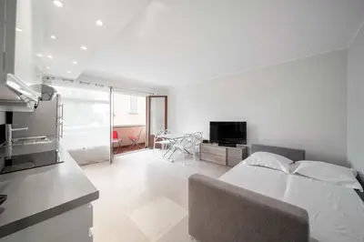 Télévision ou salle de divertissement dans l'établissement Magnifique appartement T3 centre Cannes