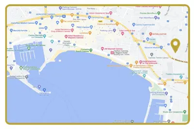 Plan de l'établissement Penthouse Cannes 100m2 avec 2 suites et terrasse 80m2