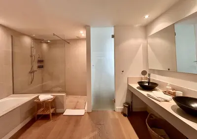 Salle de bains dans l'établissement Rumah Bali