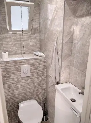 Salle de bains dans l'établissement Residence les Etoiles