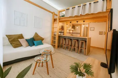 Cuisine ou kitchenette dans l'établissement Paradis Côtier 6 couchages