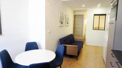 Coin salon dans l'établissement Proche Carlton & Croisette, Appartement 302 - Palmazur Vacances