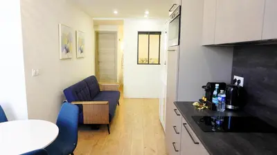 Cuisine ou kitchenette dans l'établissement Proche Carlton & Croisette, Appartement 302 - Palmazur Vacances