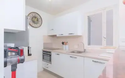 Cuisine ou kitchenette dans l'établissement Le Concorde - Charmant appt avec terrasse