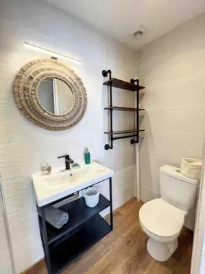 Salle de bains dans l'établissement Tapualiki studio cosy tout confort