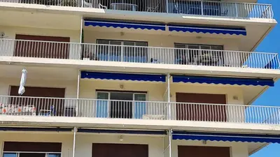 Balcon ou terrasse dans l'établissement Studio plage de sable