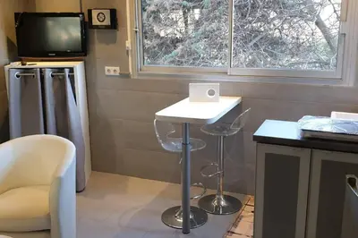 Télévision ou salle de divertissement dans l'établissement Studio Croisette