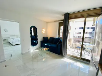 Coin salon dans l'établissement Résidence Graziella appartement 410
