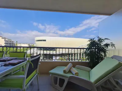Balcon ou terrasse dans l'établissement T3 LE PRESIDENT PROCHE PINEDE