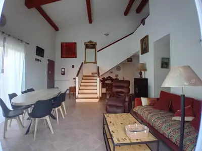 Coin salon dans l'établissement Villa la Farigoulo