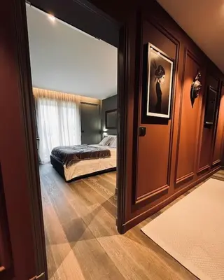 Un ou plusieurs lits dans un hébergement de l'établissement Villa sur le toit, duplex, 5 pièces 160m2, piscine
