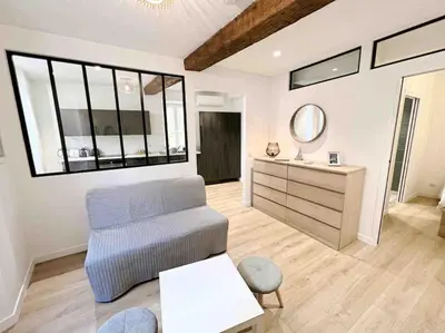 Coin salon dans l'établissement Le James Close: Apt 4 Prs standing - Vieille Ville