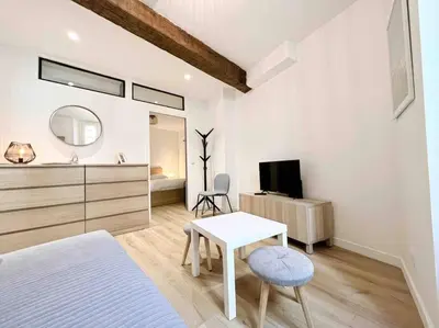 Télévision ou salle de divertissement dans l'établissement Le James Close: Apt 4 Prs standing - Vieille Ville