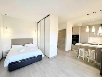 Cuisine ou kitchenette dans l'établissement Il Gioiello : Apt 2 pers, Clim, Piscine, Parking