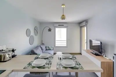 Coin salon dans l'établissement Le galet, appartement de standing, hyper centre, parking privé, à 100 m de la mer