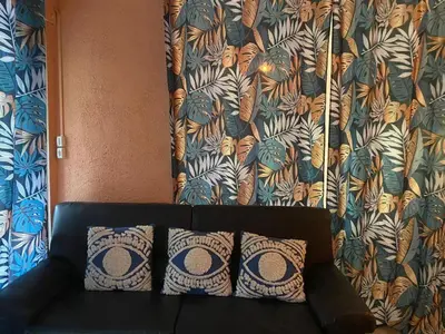 Coin salon dans l'établissement Residence du tanit