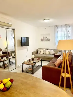 Coin salon dans l'établissement Cœur de Cannes