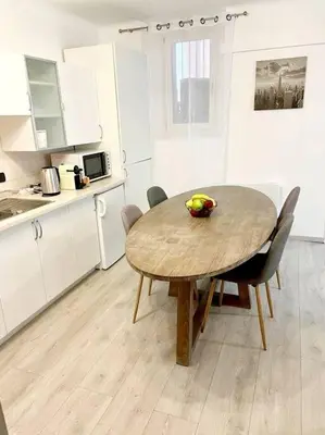 Cuisine ou kitchenette dans l'établissement Cœur de Cannes