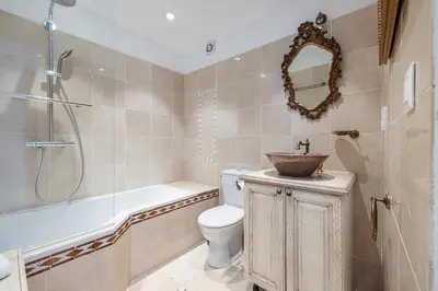Salle de bains dans l'établissement Le Soleil d'Antibes - Happy Rentals