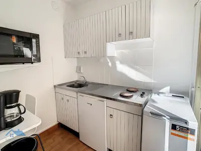 Cuisine ou kitchenette dans l'établissement Appartements centre ville Cannes