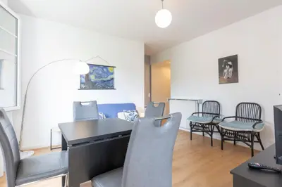 Coin salon dans l'établissement Selvosa 1-bedroom apartment heart of Cannes
