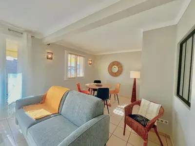 Coin salon dans l'établissement Savannah appartement proche Carlton, by Welcome to Cannes
