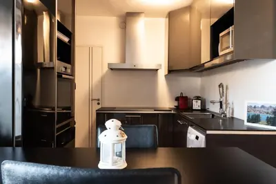 Cuisine ou kitchenette dans l'établissement Studio Cagnes-Sur-Mer, Bord de mer, Côte d'Azur