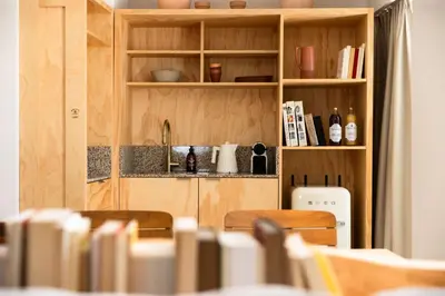 Cuisine ou kitchenette dans l'établissement MOB HOTEL Cannes