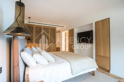 Un ou plusieurs lits dans un hébergement de l'établissement Superbe Appartement, Croisette
