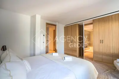 Un ou plusieurs lits dans un hébergement de l'établissement Superbe Appartement, Croisette