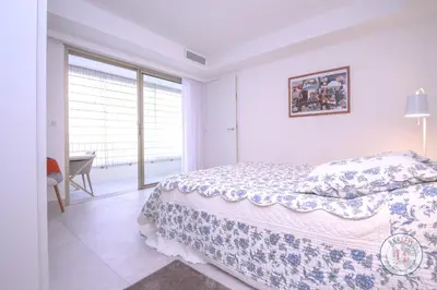 Un ou plusieurs lits dans un hébergement de l'établissement Appartement Céto Superb and luminous apartment